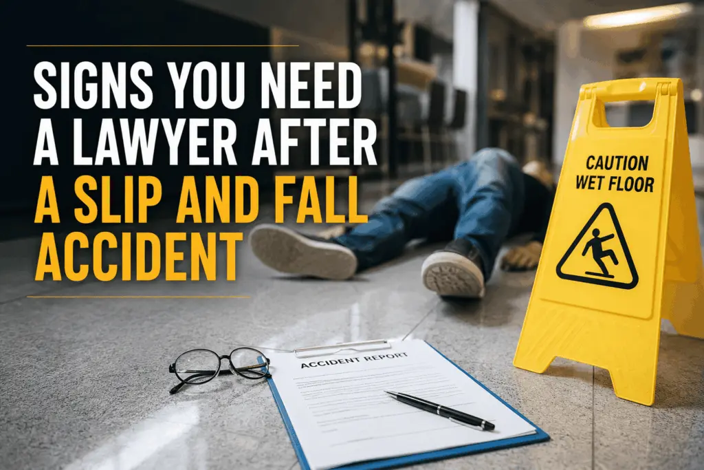 Signs You Need a Lawyer After a Slip and Fall Accident